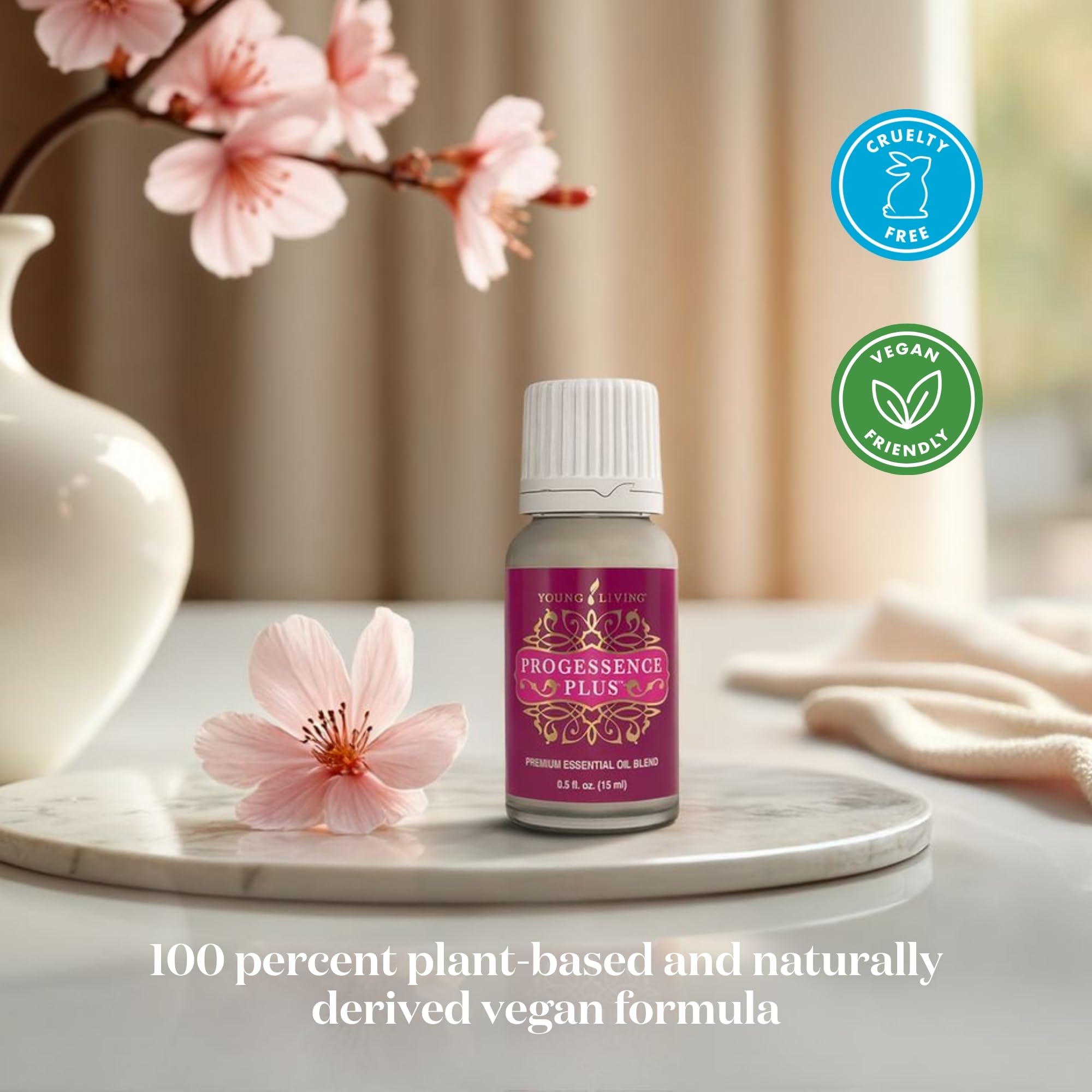 Young Living Progressence Serum shown in daily routine for harmony and calm.