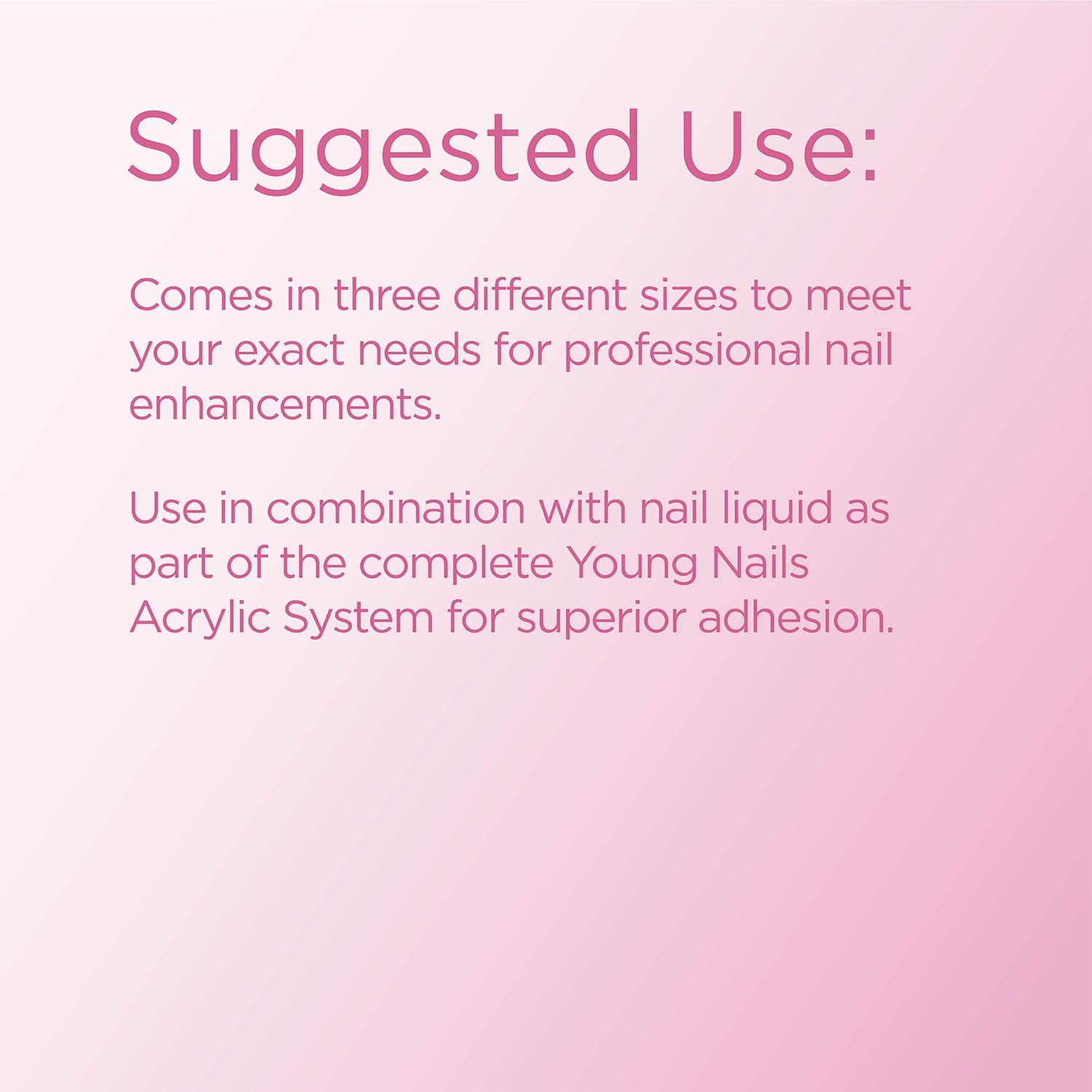 Young Nails 45g pack provides ample powder for multiple applications.