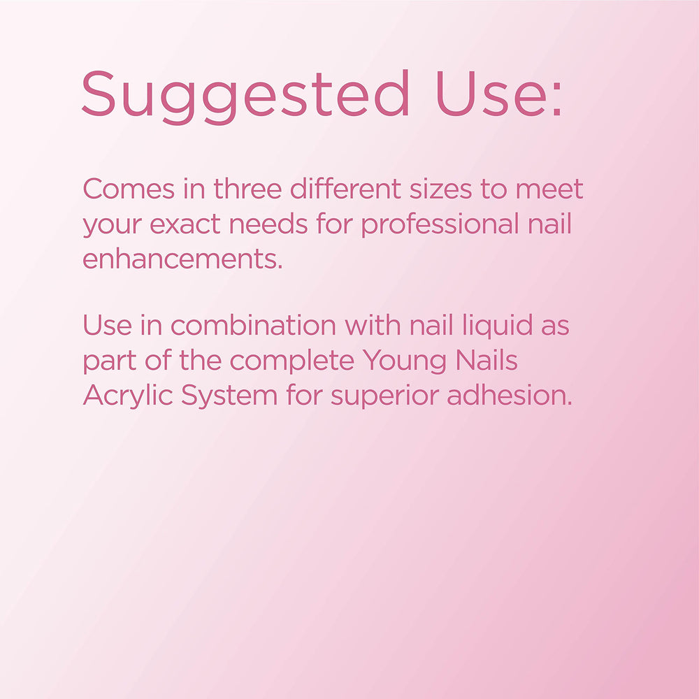 Young Nails self-leveling powder quick-setting in 90 seconds for efficient applications