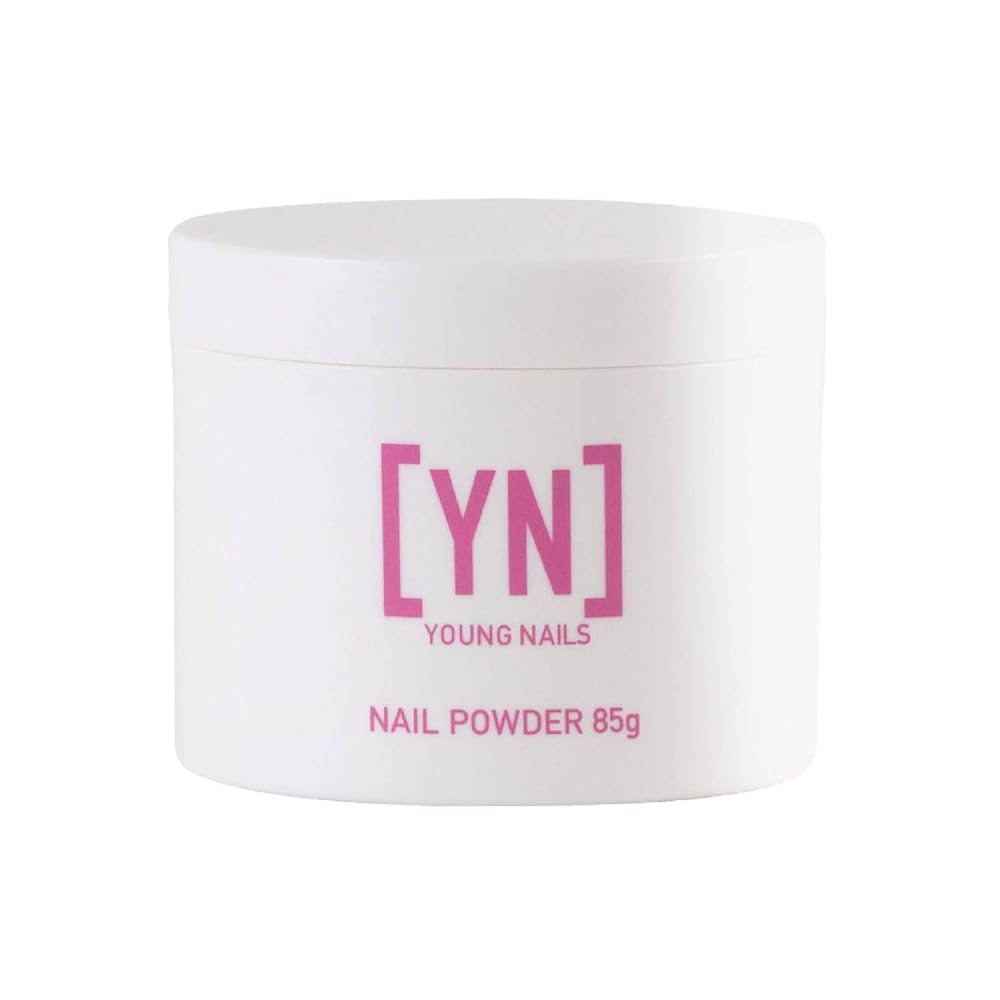 Young Nails Acrylic Core Powder self-leveling application for a smooth, even finish and strong adhesion