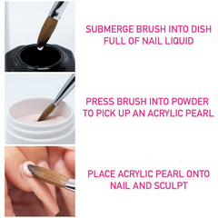 Young Nails acrylic powder self-leveling shot hints professional-grade results at home