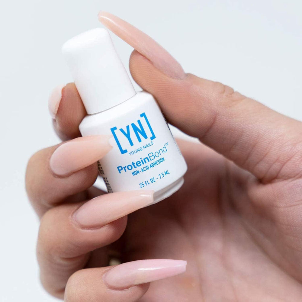Young Nails Nail Protein Bond on natural nail scene highlighting corrosion-free primer anchor