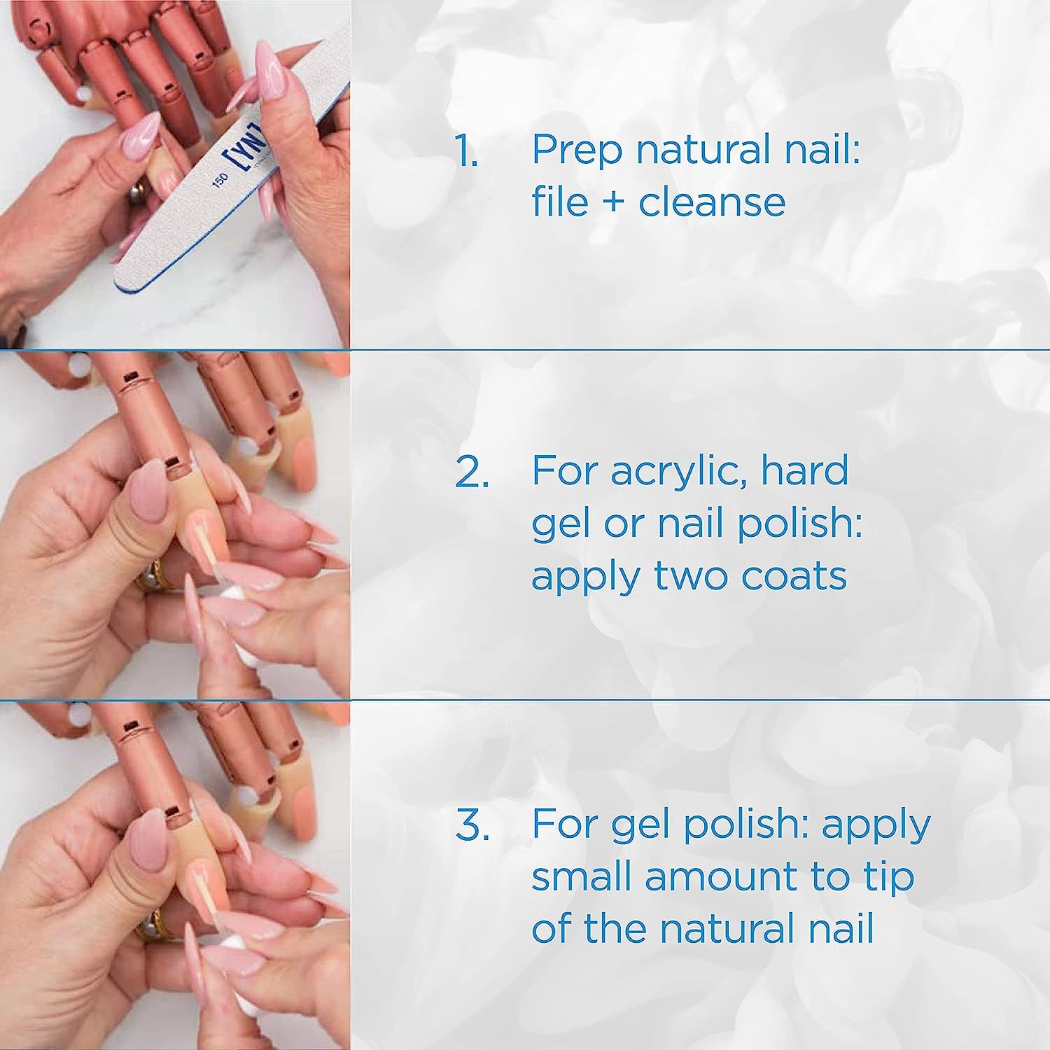 Young Nails Protein Bond supports gel, acrylic, and gel-polish adhesion.