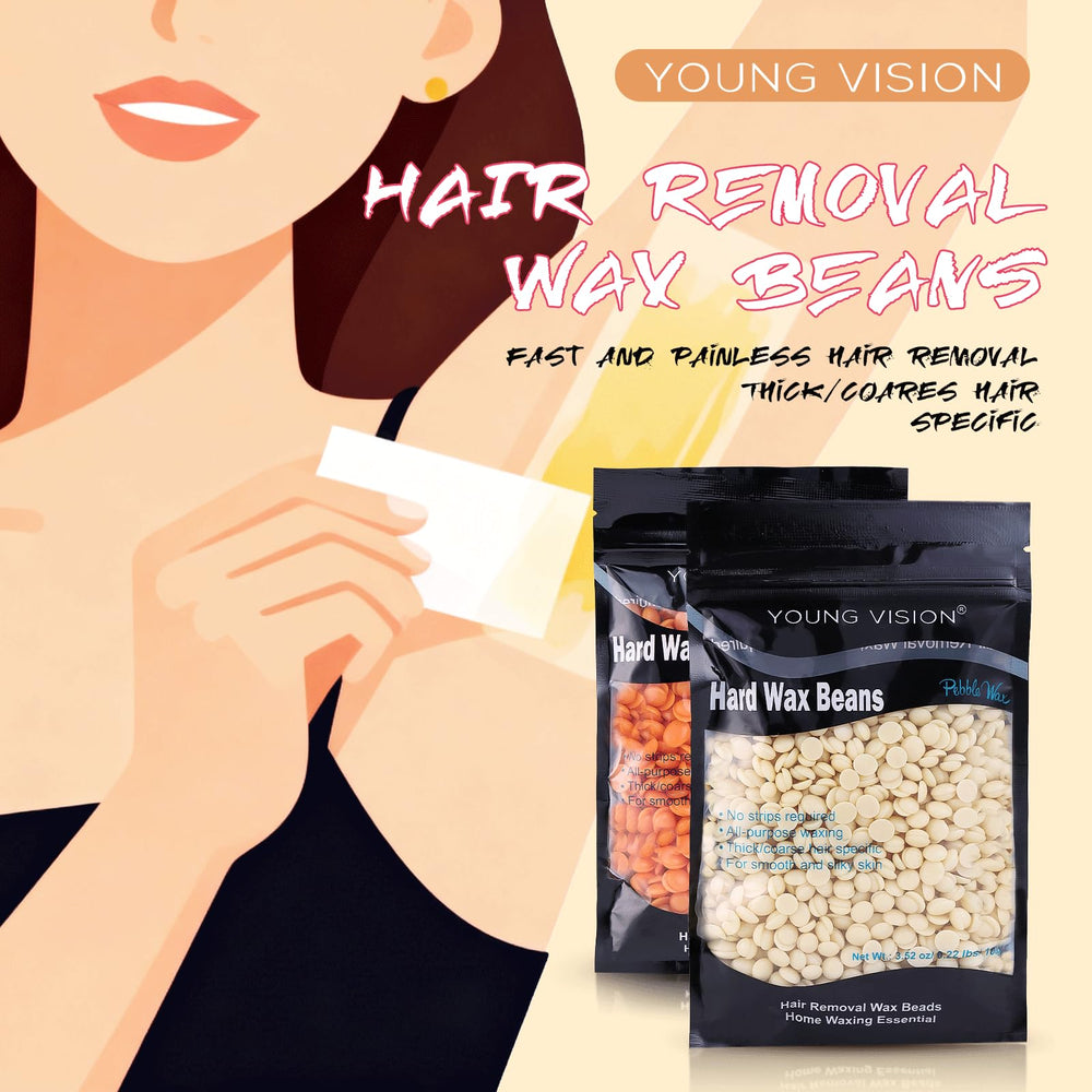 YOUNG VISION hard wax beads refill displays 1000g capacity for economical sessions