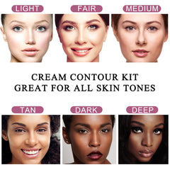 Youngfocus contour palette compact on-the-go for quick contouring.