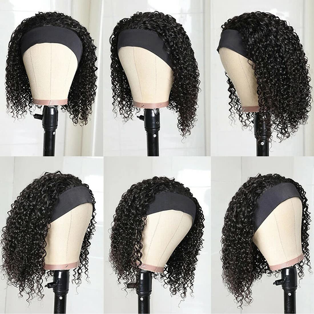 Youngirl human hair wig 150% density close-up shows fullness
