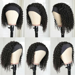 Youngirl human hair wig 150% density close-up shows fullness