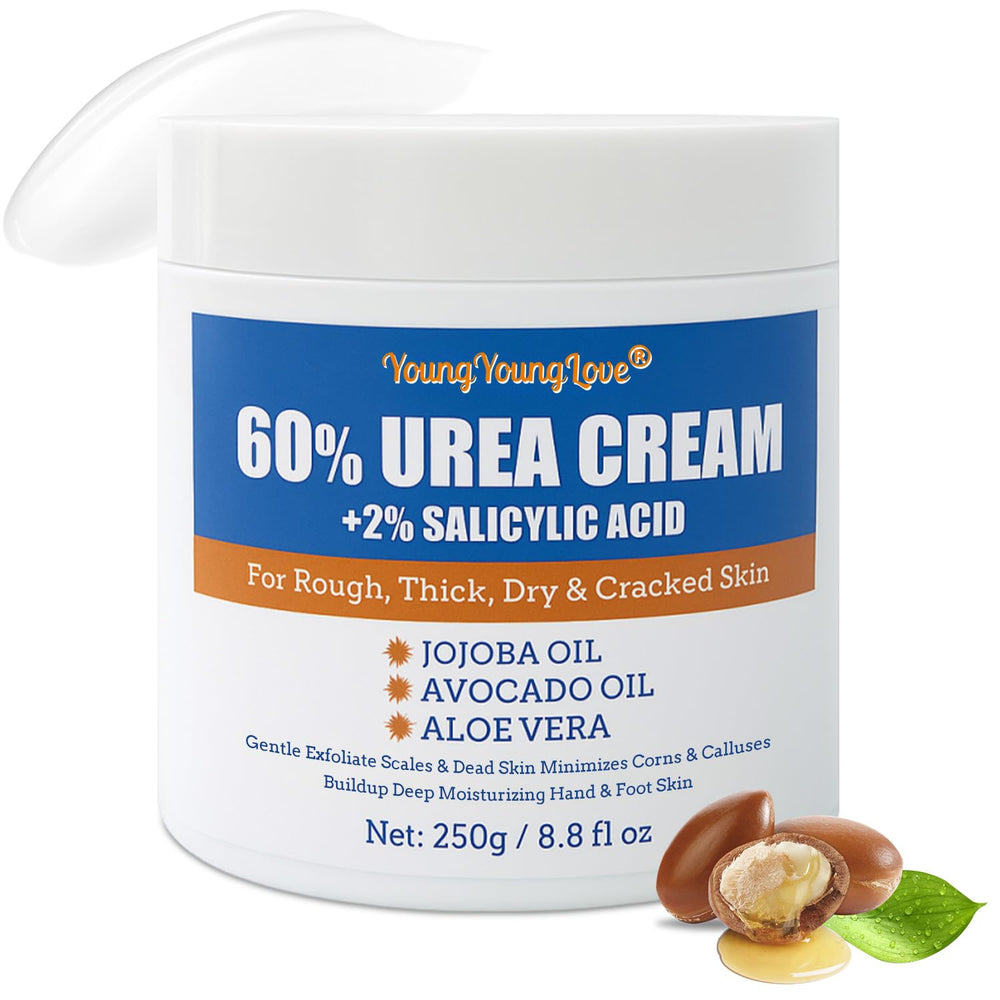 YOUNGYOUNGLOVE Crema Urea 60% en manos y pies para suavizar la piel áspera