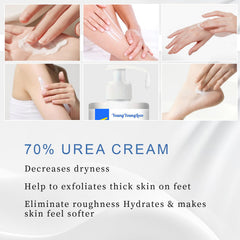 YOUNGYOUNGLOVE Urea Cream 70% close-up texture showing rich moisturization