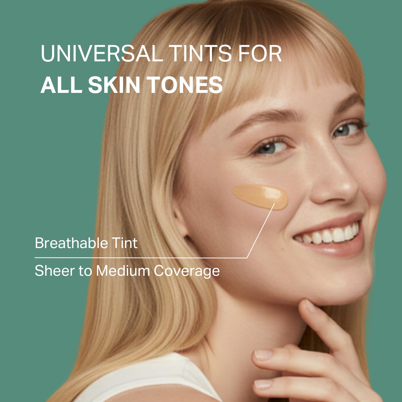 Y'OUR Tinted Moisturizer blurring skin-tone close-up for a smoother natural finish.