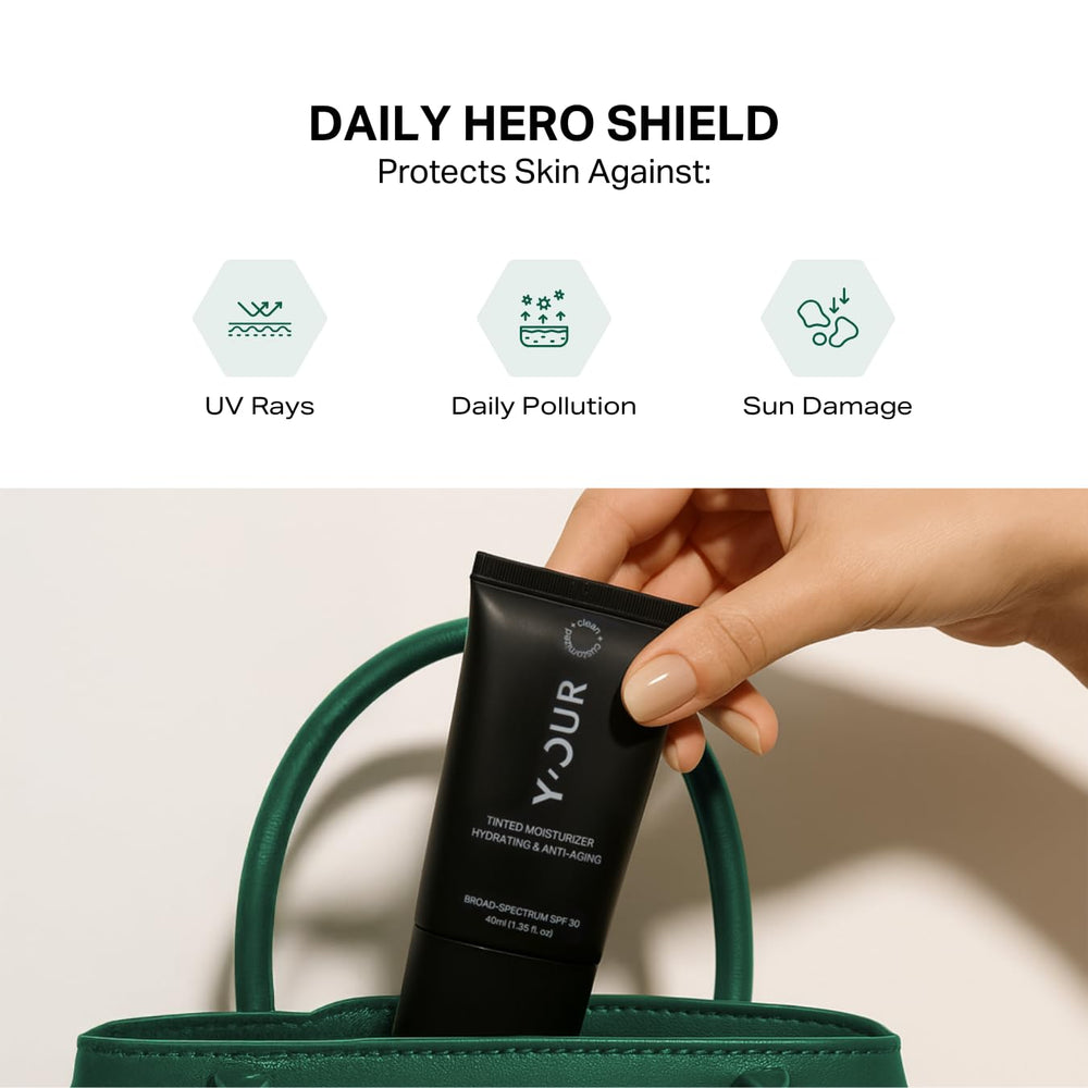 Y'OUR Tinted Moisturizer USA-made 1.35 oz bottle for trusted quality.