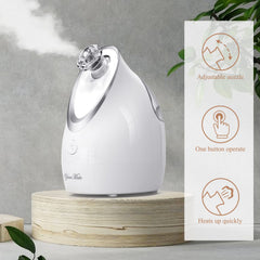 YourMate adjustable-nozzle demonstrates customizable steam angle for targeted pores and comfort