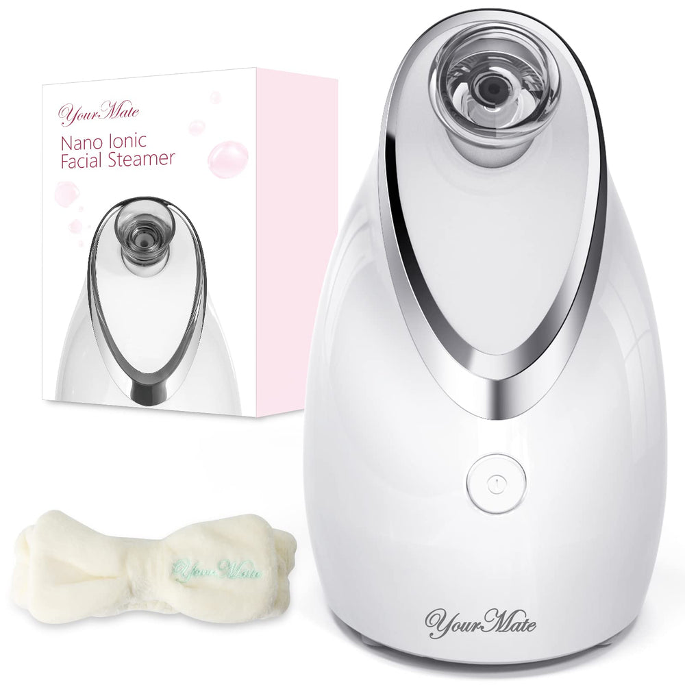 YourMate facial steamer nano ionic front view showing compact design for at-home skincare