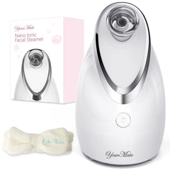 YourMate facial steamer nano ionic front view showing compact design for at-home skincare