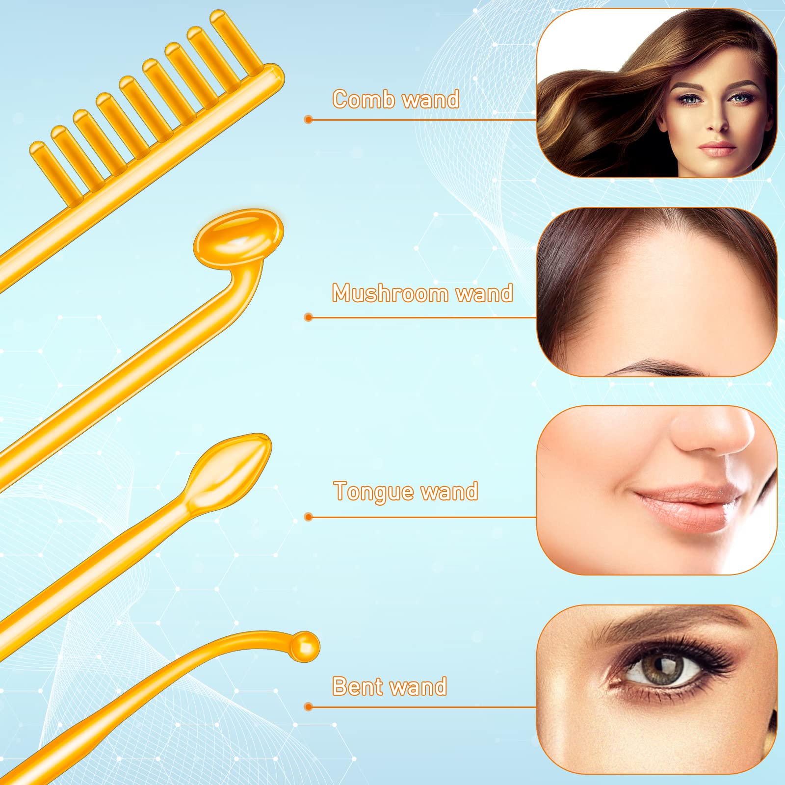 YourMate curved-tube wand focusing on the nasal groove for contouring.