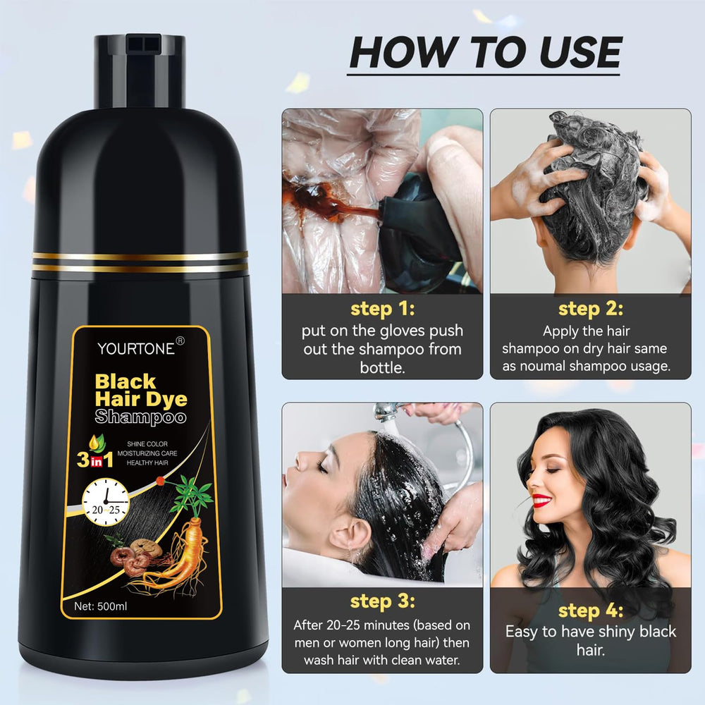 YOURTONE Ammonia-free label close-up signals gentler color experience.