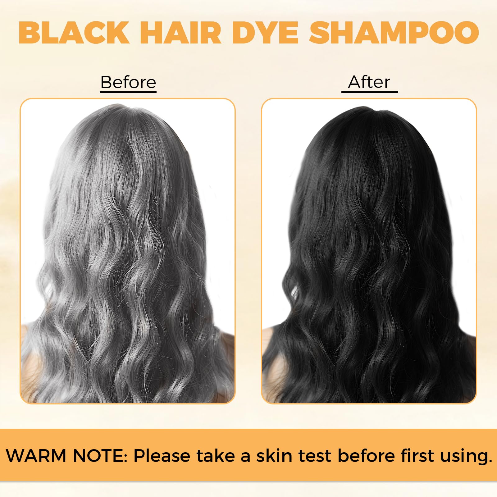 YOURTONE gray hair coverage close up shows even natural looking color