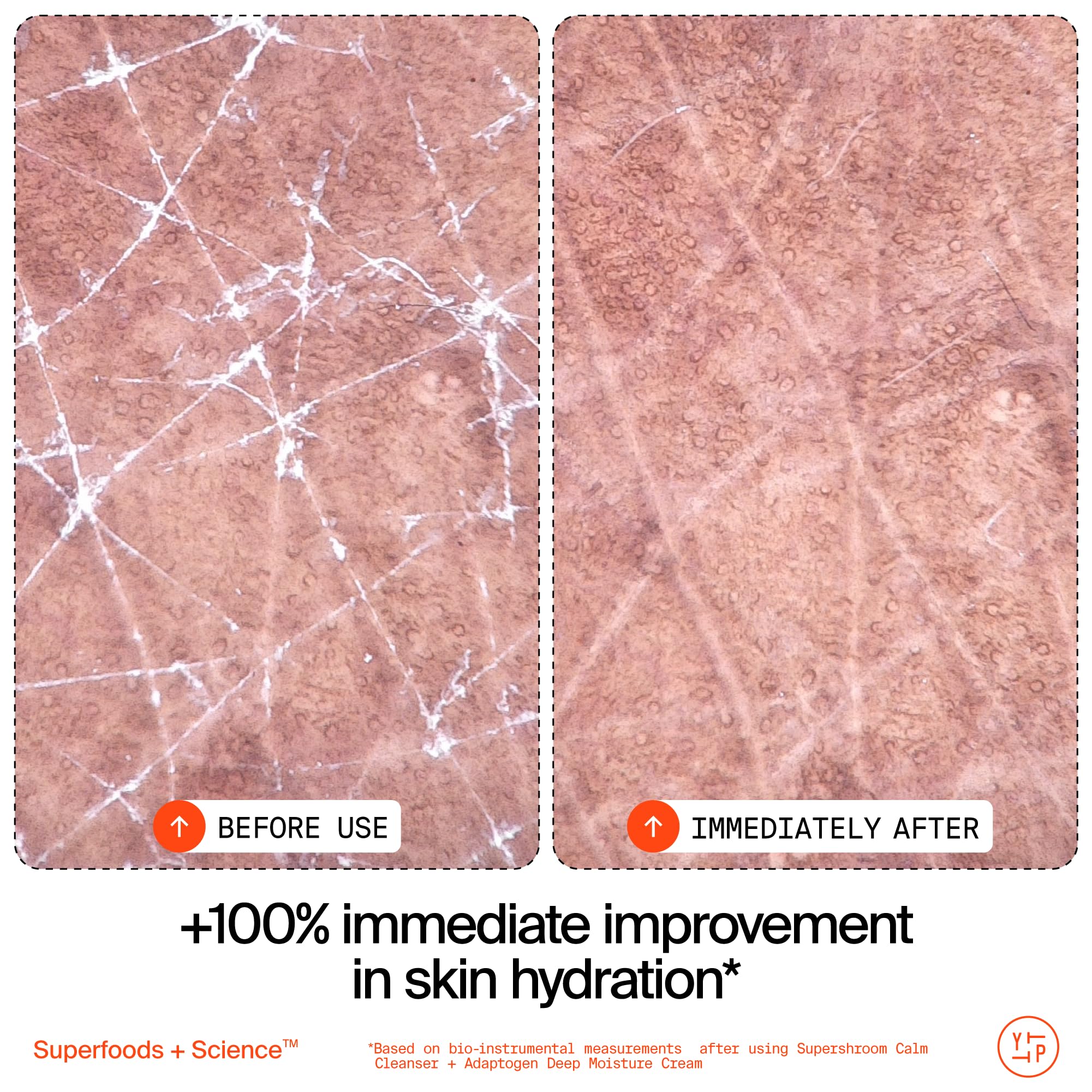 Applying Youth To The People Adaptogen Moisture Cream on hands for barrier support.