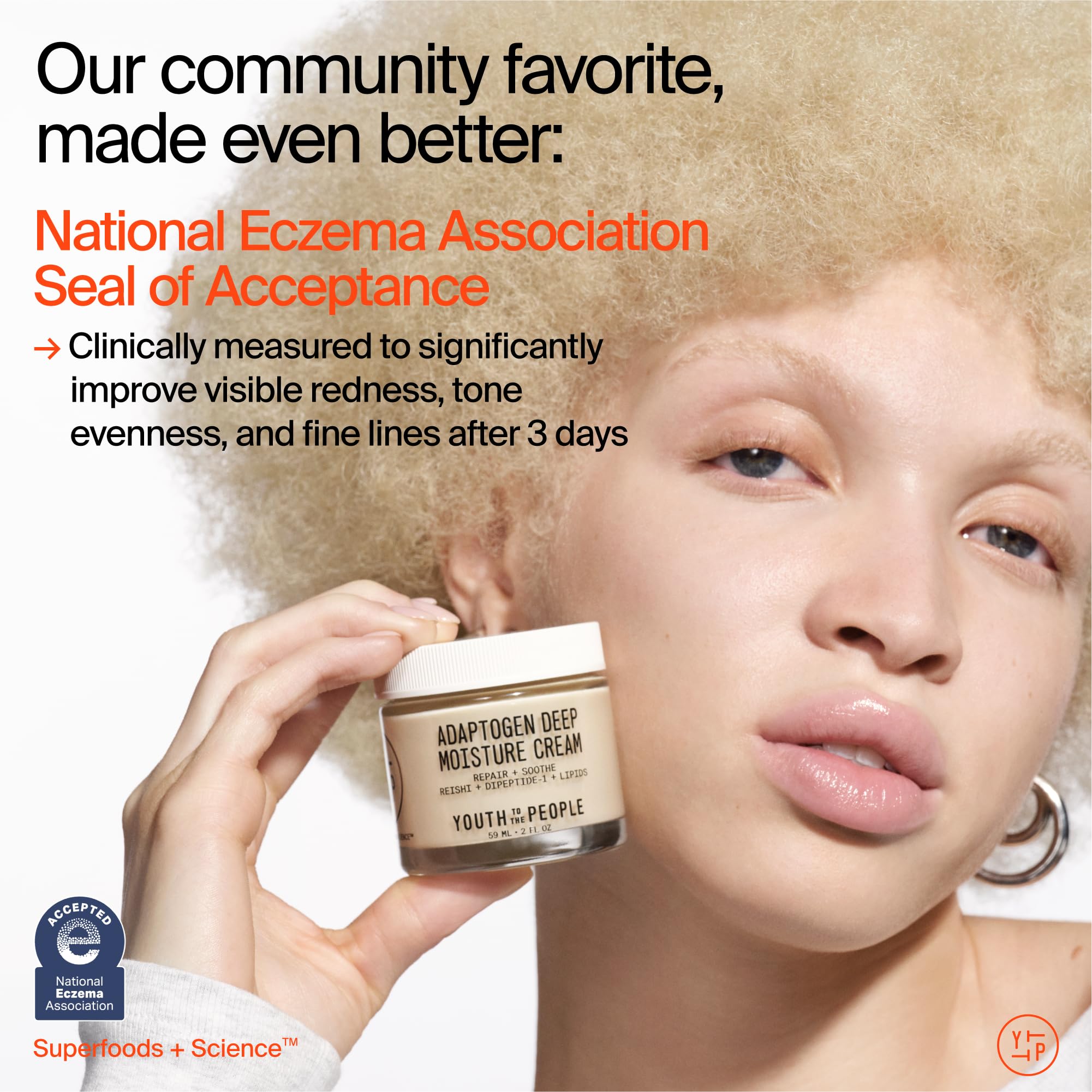 Reishi mushroom ingredient highlighted in Youth To The People Adaptogen Moisture Cream.