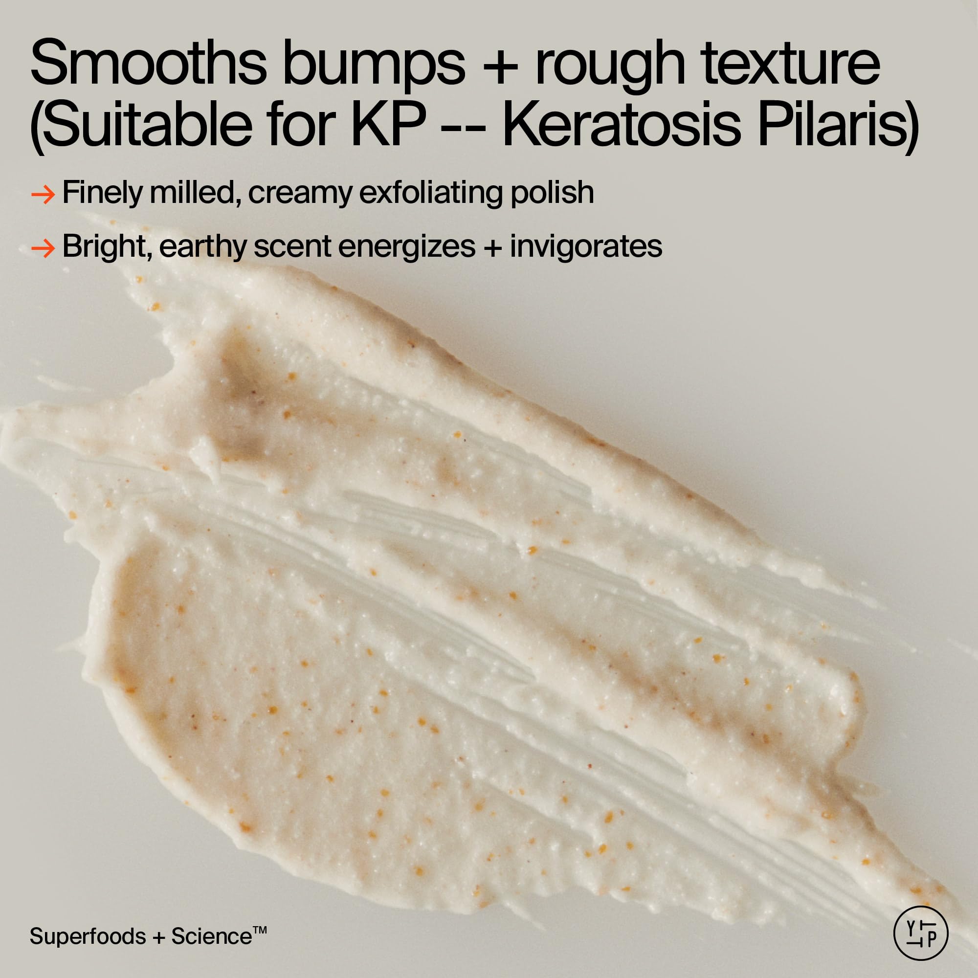 Youth To The People energy scrub texture swirl highlights even texture and radiant-looking skin