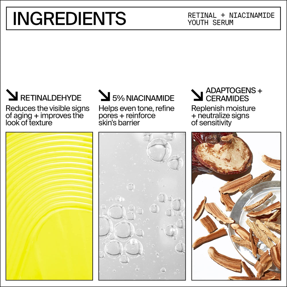 Youth To The People ingredients illustration highlights adaptogens and ceramides