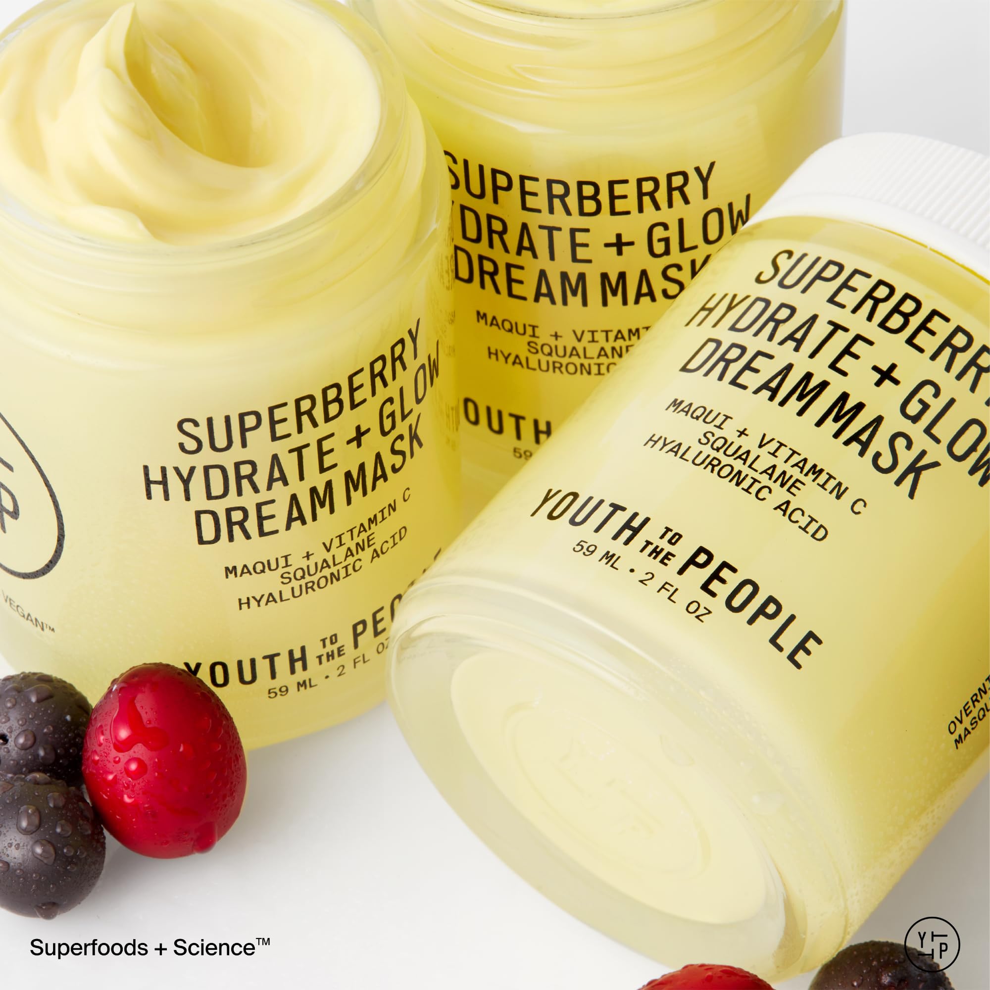 Youth To The People superberry dream mask travel squalane hydration close-up.
