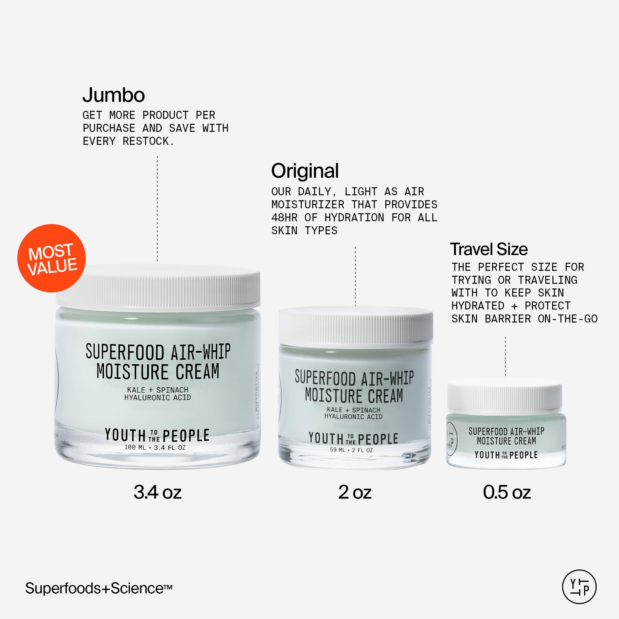 Vegan cruelty-free formula on clean skin by Youth To The People.