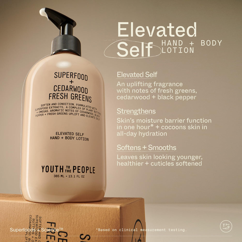 Youth To The People texture swatch highlights creamy, non-greasy finish.
