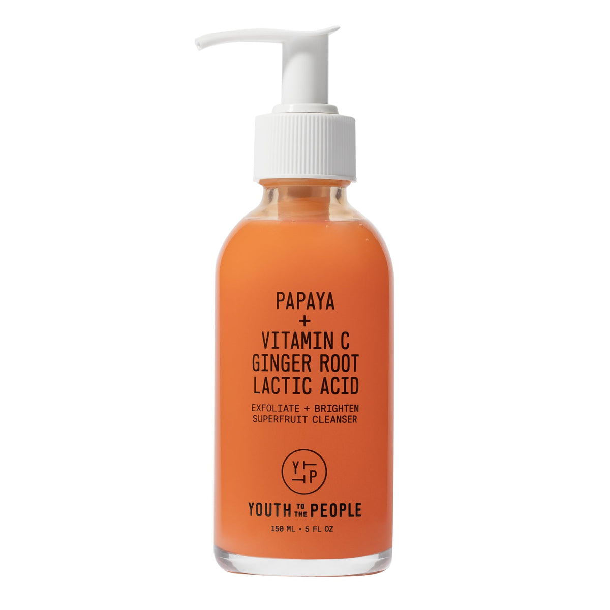 Youth To The People superfruit facial cleanser papaya bottle pump for gentle daily cleansing