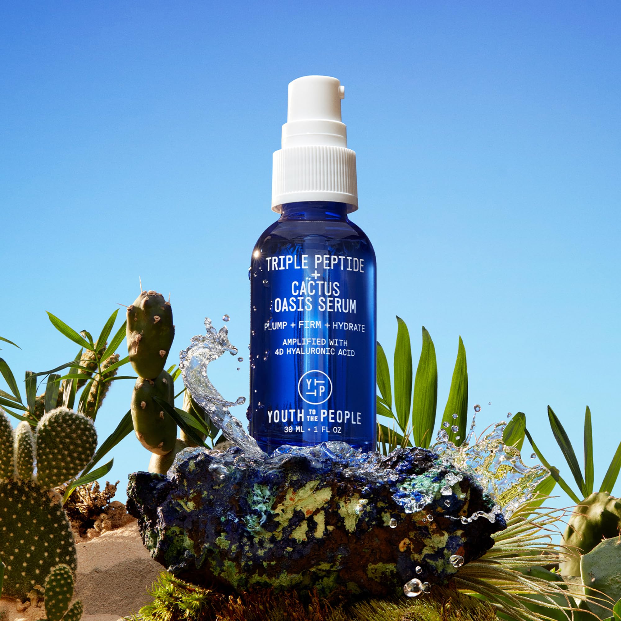 Fragrance-free label on Youth To The People serum for sensitive skin.