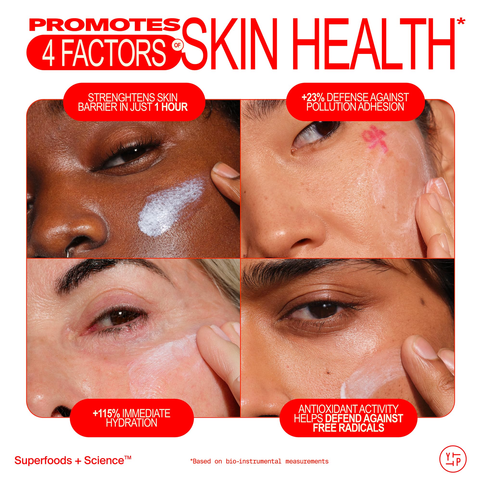 Youth To The People Youthscreen Sunscreen ingredients kale green tea highlight antioxidants.