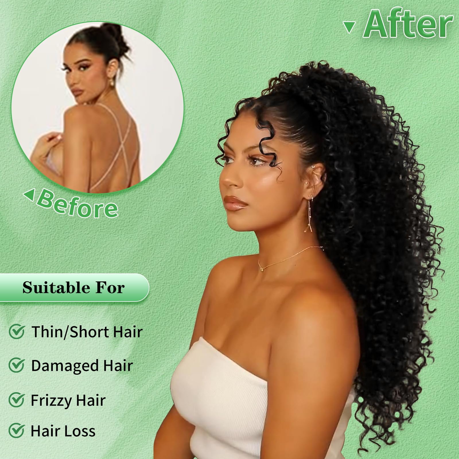 Youthfee high ponytail style offers versatile, polished look.