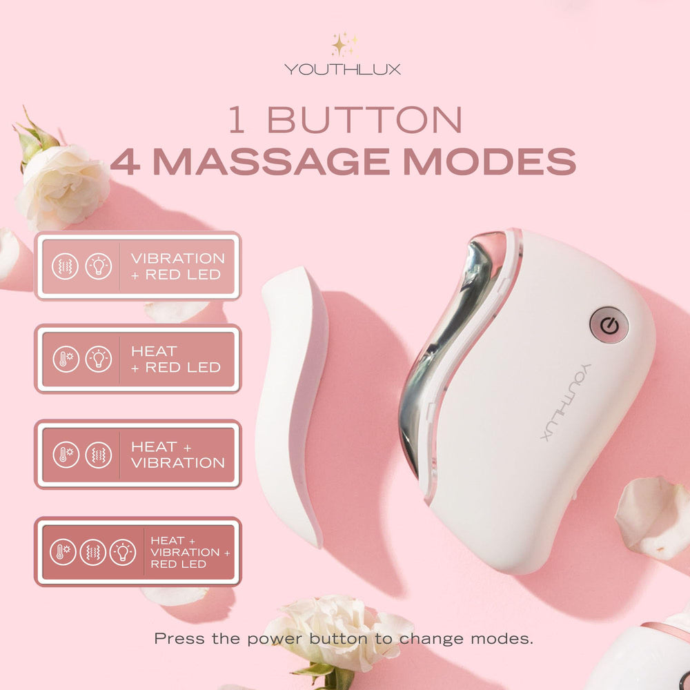 Red LED therapy paired with warmth for a refreshed appearance.