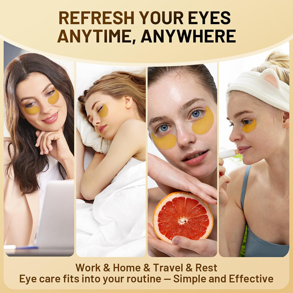 YOYORY eye patches packaging front highlighting hydrogel technology for lasting hydration.