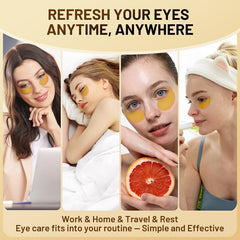 YOYORY eye patches packaging front highlighting hydrogel technology for lasting hydration.