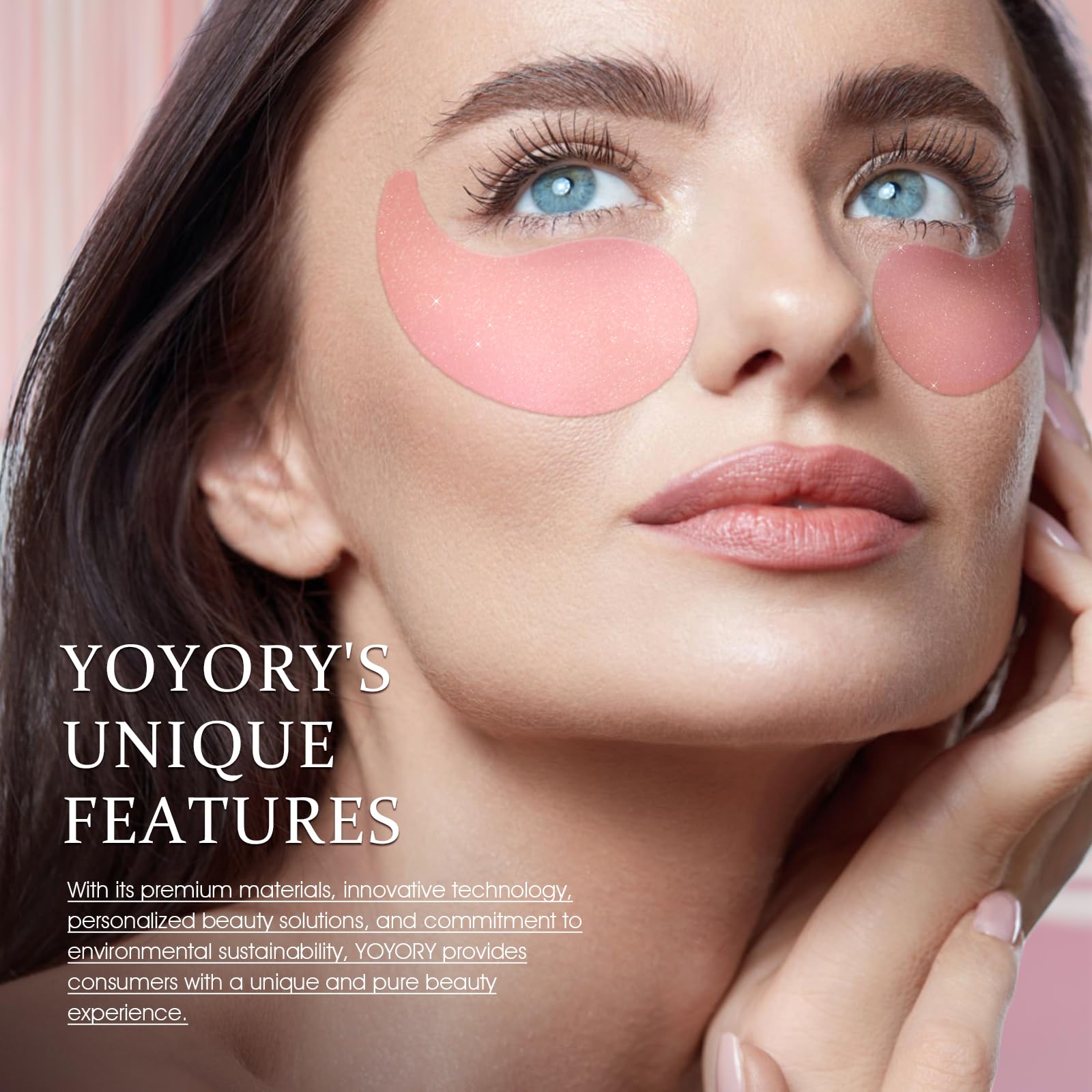 YOYORY hydration glow after application for refreshed under-eye appearance