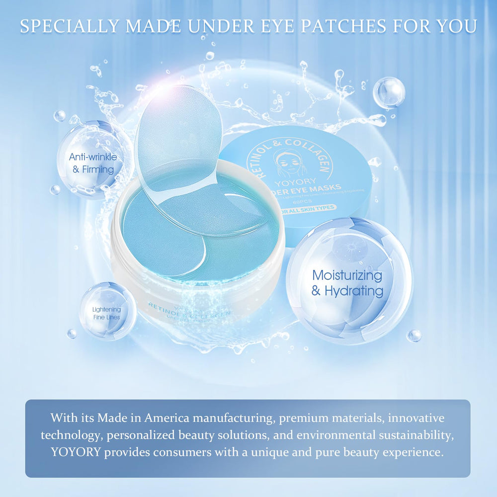 YOYORY travel-size eye patches pack highlighting on-the-go convenience