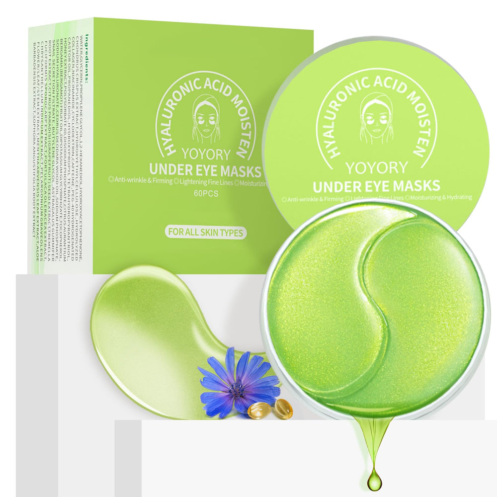 YOYORY green under eye patches hydrate tired eyes for refreshed look