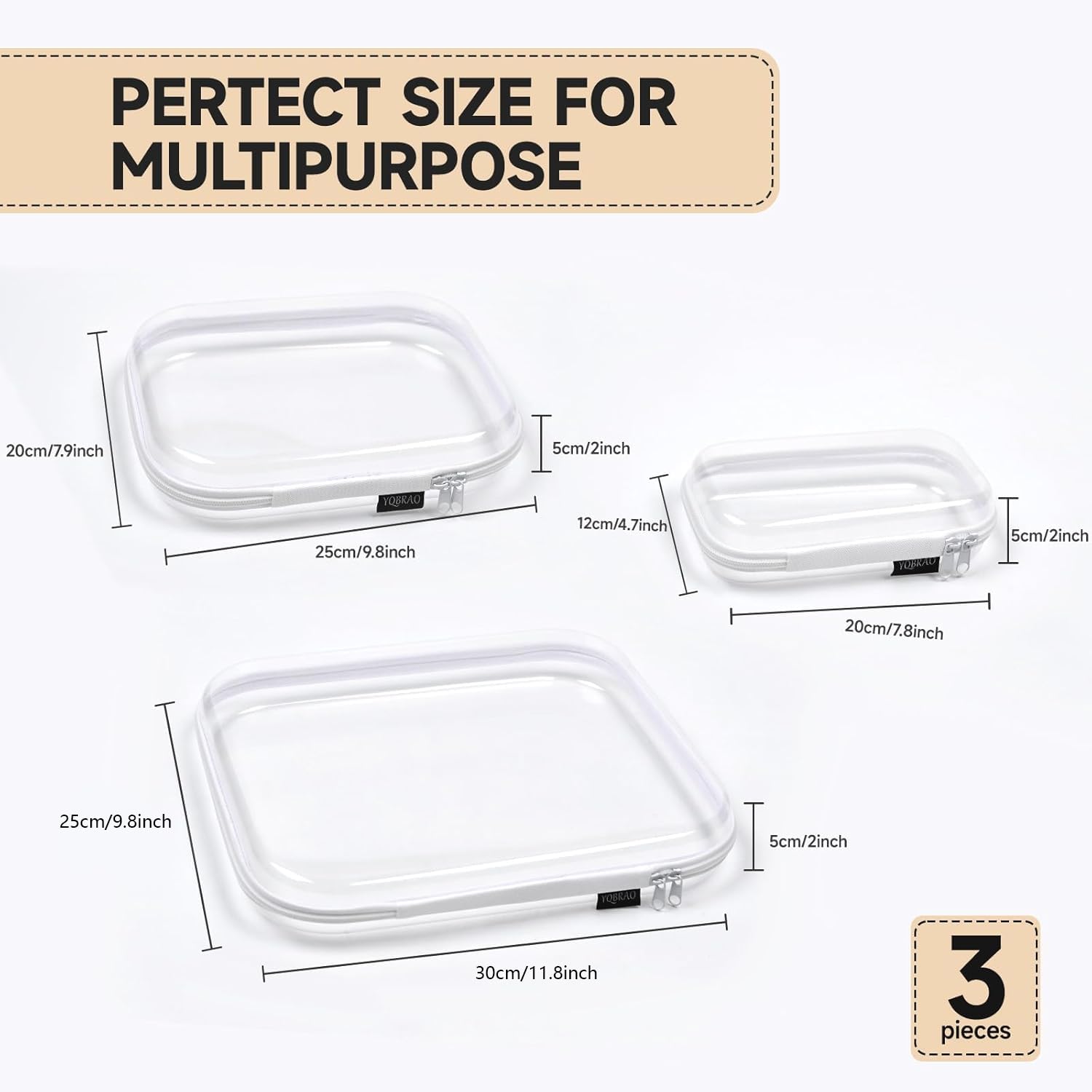 YQBRAO hard shell case zipper close up highlights durable, reliable daily use.