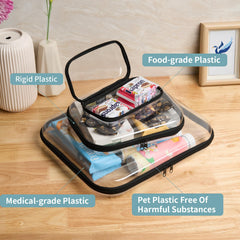 YQBRAO clear case pack demonstrating versatile multi-use storage