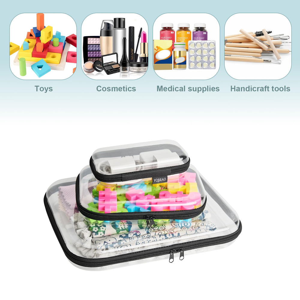 YQBRAO craft supplies organized in BPA-free sturdy container