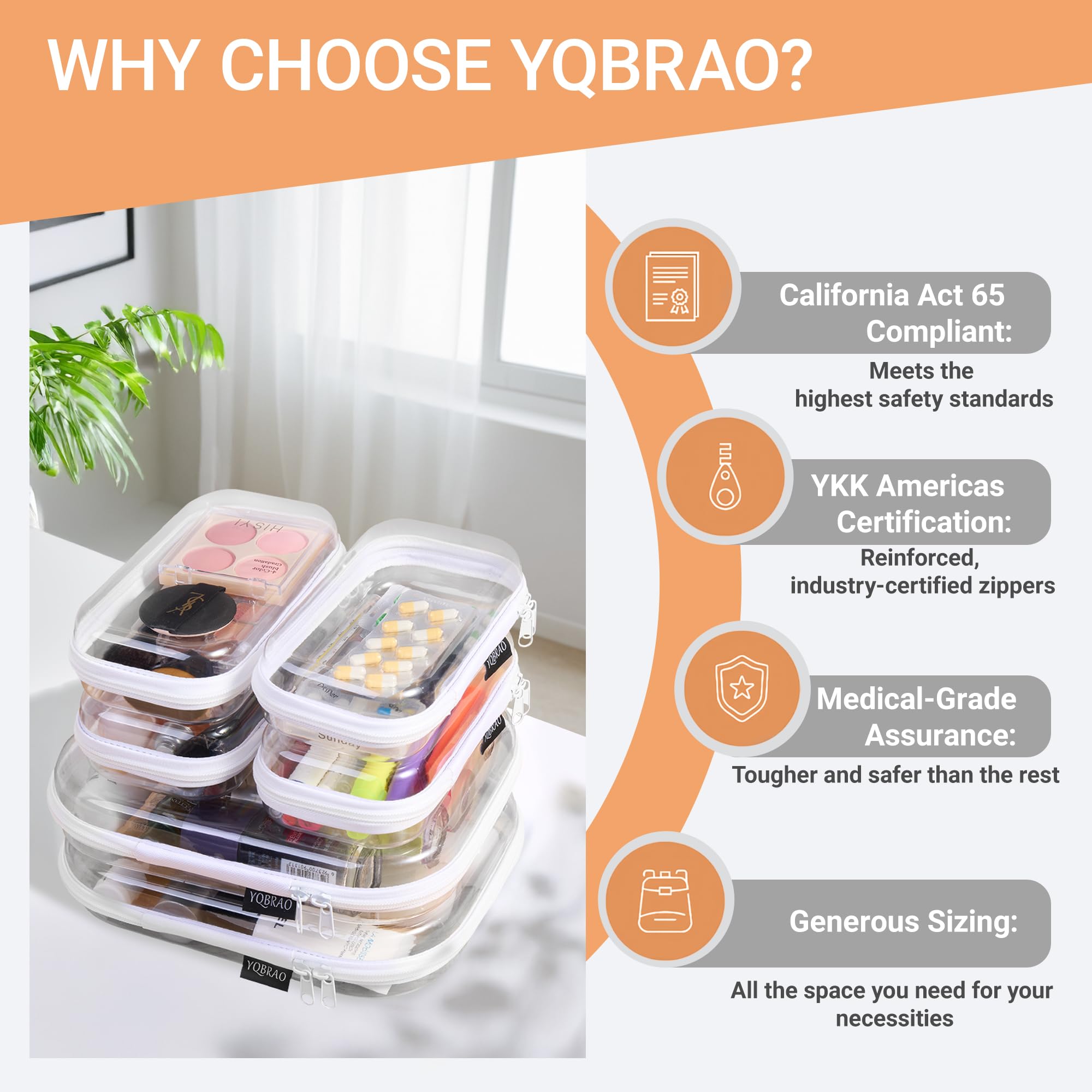 YQBRAO crush-resistant hard shell material closeup for durable protection