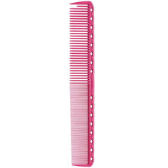 Y.S. Park YS-336 pink cutting comb with waffle spine for secure grip during styling.