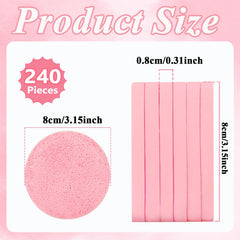 Ysanciuu facial sponge round after soaking expanding for targeted cleansing.