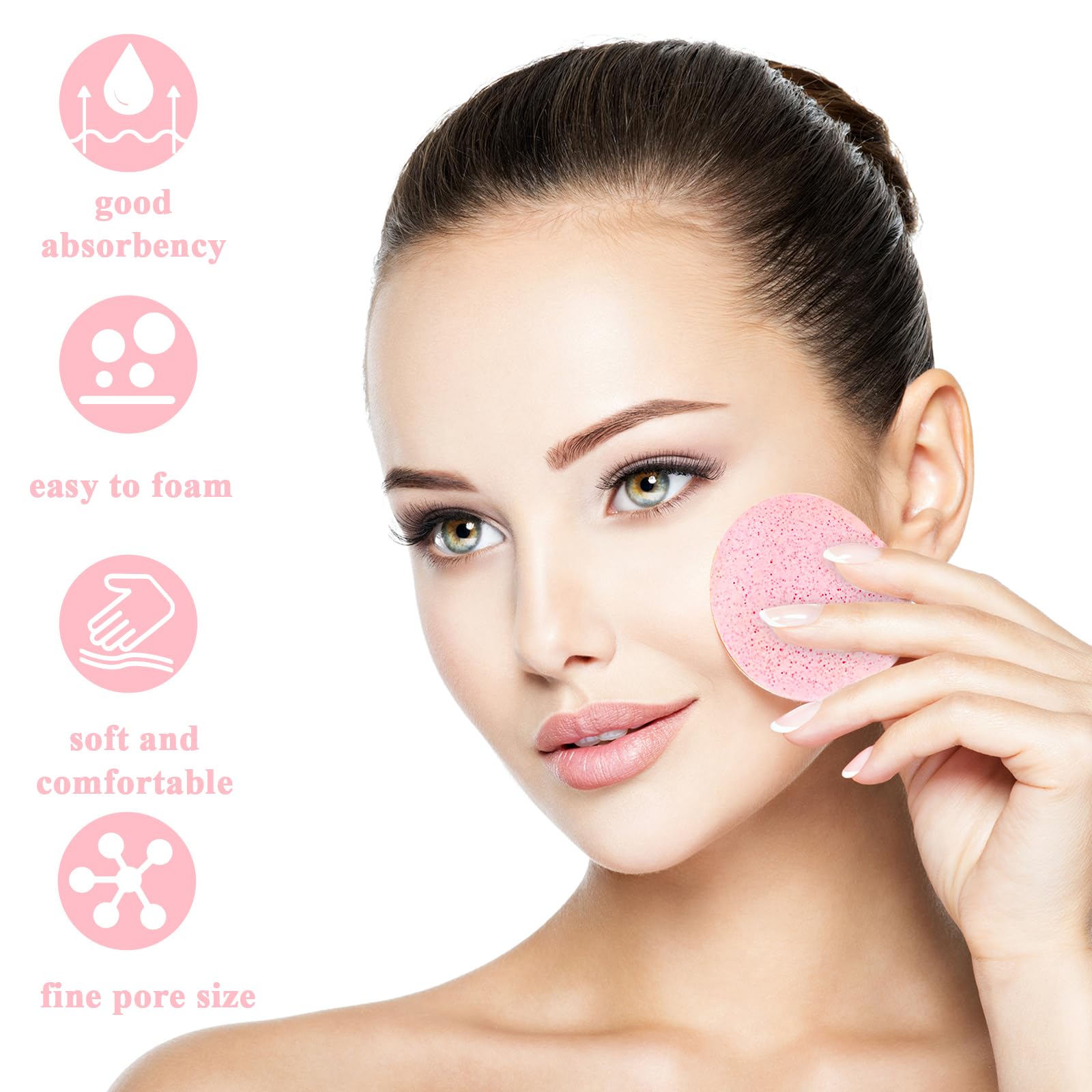 Ysanciuu reusable sponge is rinsable and air-dries for long-lasting use.