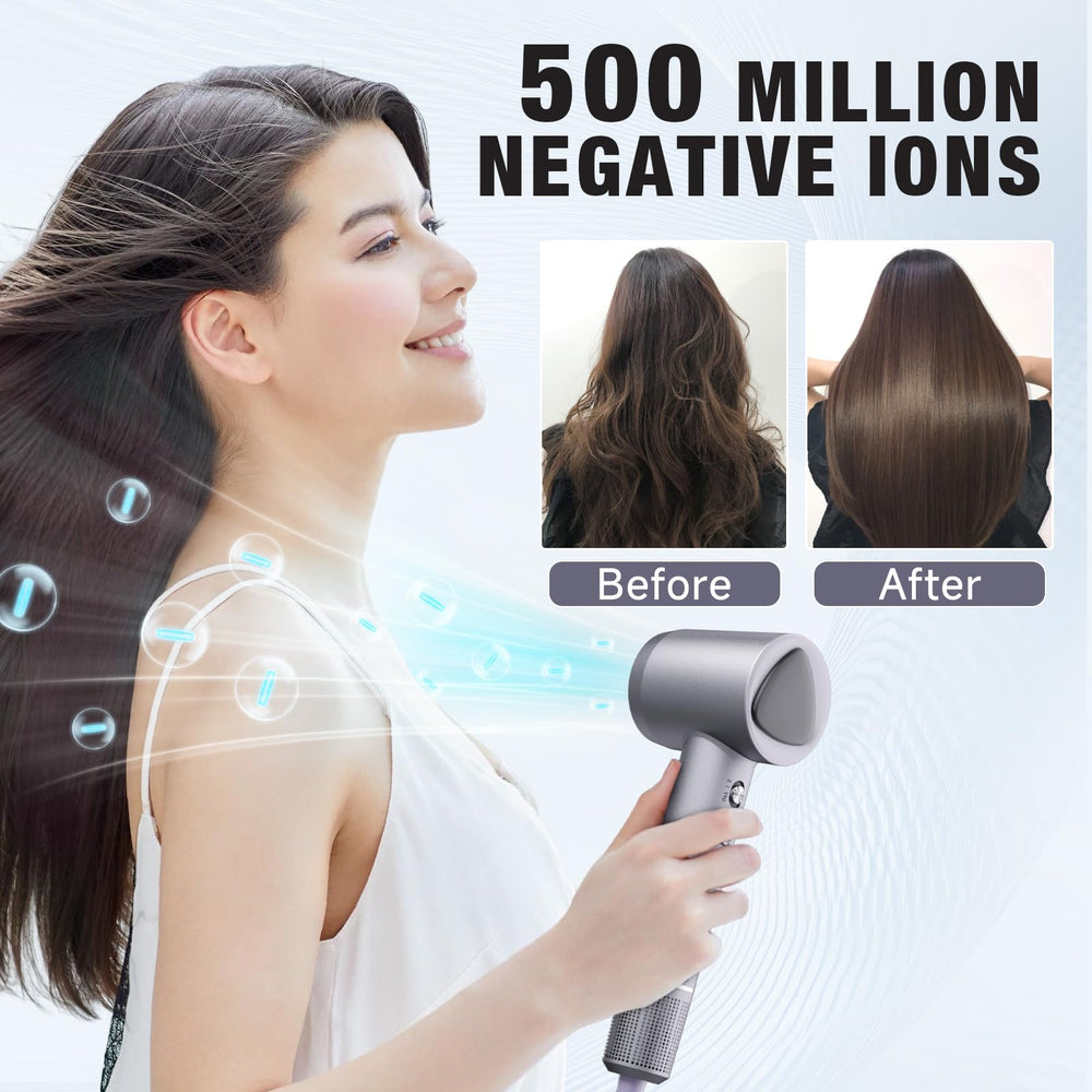 YSATERY hair dryer ionic-technology for frizz reduction and shine