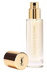 YSL Blur Primer Silver dispenser shot for smooth base makeup application.