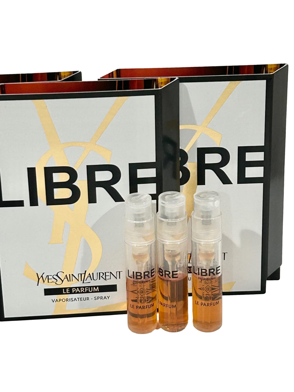 YSL Libre Le Parfum sample vial set for on-the-go testing and rotation.