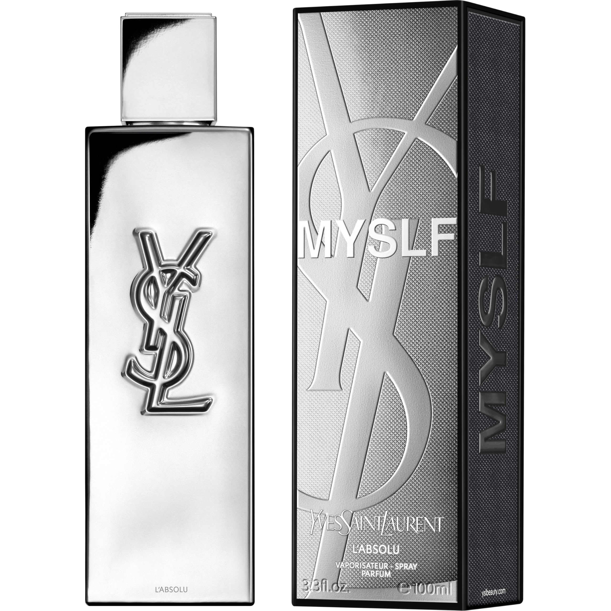 Yves Saint Laurent MYSLF L'ABSOLU bottle image showing a radiant scent trail