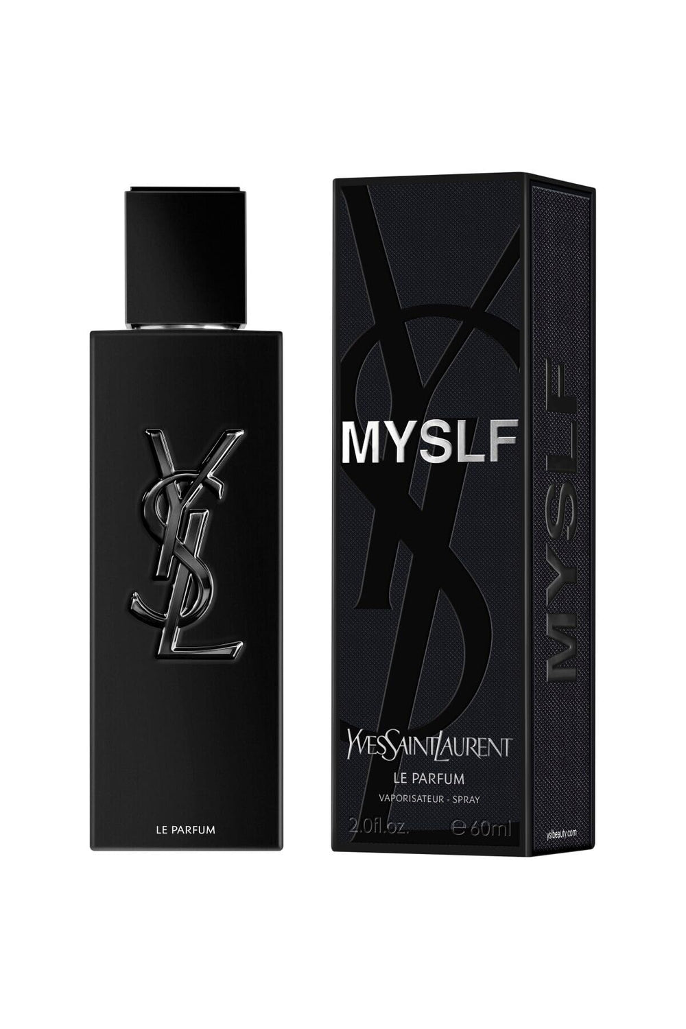 YSL Myslf Le Parfum refillable bottle emphasizes eco-friendly option for daily use.